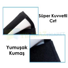 Volkswagen Logo Nakış İşleme Karbon Emniyet Kemer Pedi 2 Adet