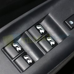 Volkswagen R Logo Sibop Kapağı Metal Jant Vites Torpido Direksiyon R Logo Damla Sticker Etiket 10 Ad
