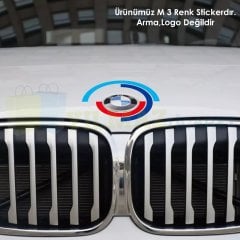 Bmw Ön Kaput Logo Arma Kenarı M Oto Sticker Yapıştırma Etiket