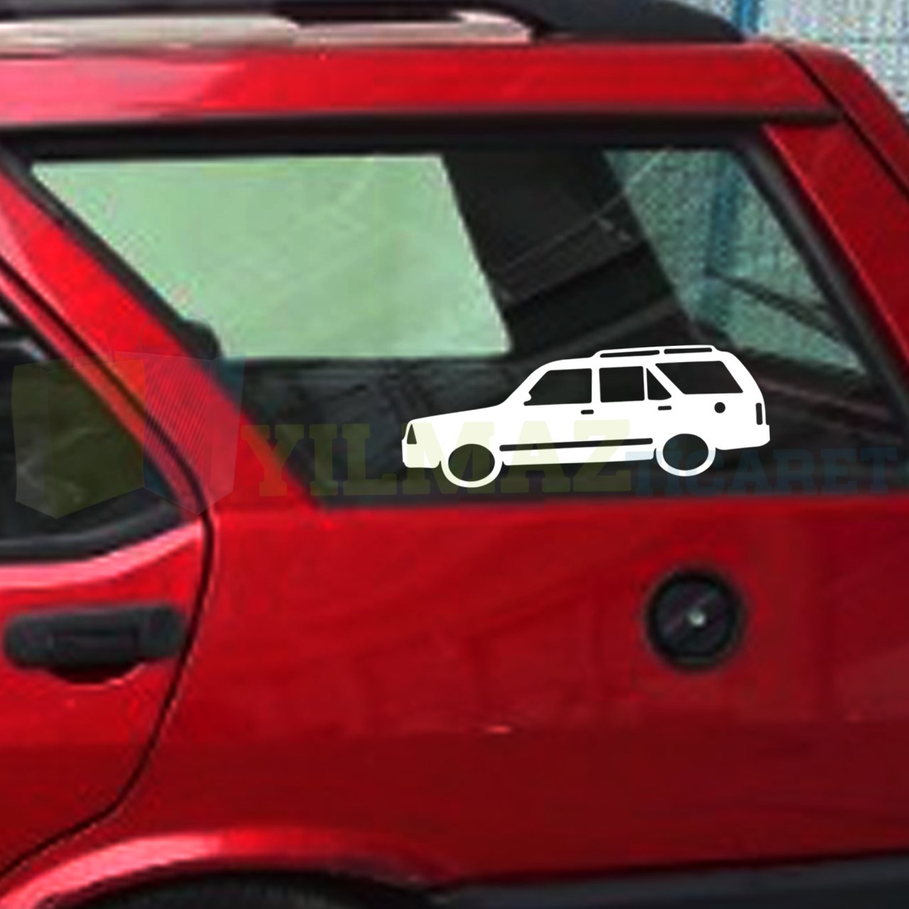 Tofaş Kartal Basık Araç Kelebek Cam Oto Sticker Yapıştırma Araba Etiket 1 Çift