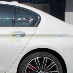 Bmw M Kalp Atış Ritim Oto Sticker E46 E90 E60 E39 E36 F30 F10 E70