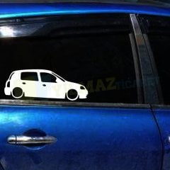 Renault Clio Hb Basık Araç Oto Sticker Yapıştırma Çıkartma 1 Çift
