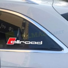 Audi Allroad A4 A6 Kelebek Cam Oto Sticker Araba Yapıştırma 2 Ad