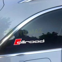 Audi Allroad A4 A6 Kelebek Cam Oto Sticker Araba Yapıştırma 2 Ad