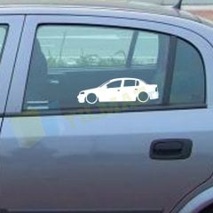 Opel Astra G Basık Araç Sticker Yapıştırma Etiket 1 Çift Kaliteli