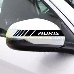 Toyota Auris Yan Ayna Şerit Sticker Çıkartma Yapıştırma Araç Etiket 6 Adet Kaliteli Folyo