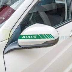 Toyota Auris Yan Ayna Şerit Sticker Çıkartma Yapıştırma Araç Etiket 6 Adet Kaliteli Folyo