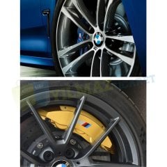 Bmw M Logo Kaliper Oto Sticker Yapıştırma Çıkartma Etiket 6 Ad