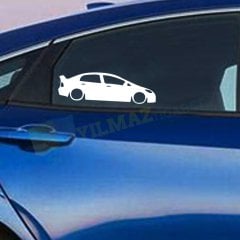 Honda Civic Yeni Kasa Basık Araç Oto Sticker Araba 1 Çift Etiket