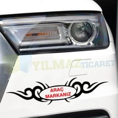 Tüm Araçlara Kişiye Özel Alev Araç Oto Sticker Motosiklet Etiket Araba Çıkartma