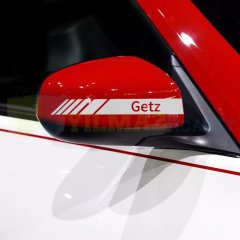 Hyundai Getz Yan Ayna Kapağı Şerit Sticker Çıkartma Yapıştırma Araç Etiket 6 Adet Kaliteli
