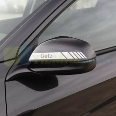Hyundai Getz Yan Ayna Kapağı Şerit Sticker Çıkartma Yapıştırma Araç Etiket 6 Adet Kaliteli