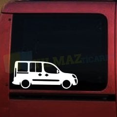 Fiat Doblo 2006-2007 Basık Araç Oto Sticker Yapıştırma Etiket 2Ad