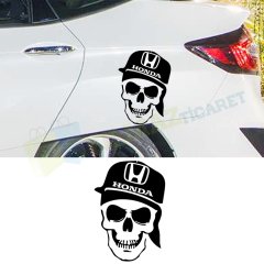 Honda Kurukafa Oto Sticker Araba Kaput Etiket Çıkartma Yapıştırma