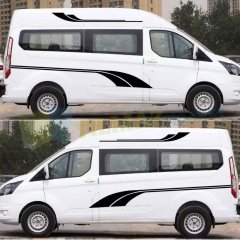 Karavan Çekme Yan Şerit Oto Sticker Yapıştırma Etiket 2 Adet