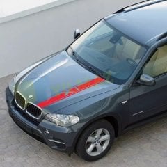 Bmw X Serisi Kaput Şerit Oto Sticker Yapıştırma X1 X2 X3 X4 X5 X6