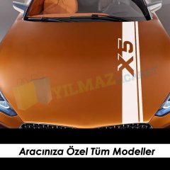 Bmw X Serisi Kaput Şerit Oto Sticker Yapıştırma X1 X2 X3 X4 X5 X6
