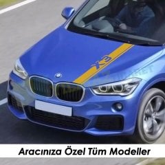 Bmw X Serisi Kaput Şerit Oto Sticker Yapıştırma X1 X2 X3 X4 X5 X6
