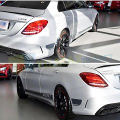Mercedes W205 C63 Amg Yan Etek Şerit Oto Sticker Yapıştırma 2 Ad