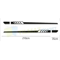 Mercedes W205 C63 Amg Yan Etek Şerit Oto Sticker Yapıştırma 2 Ad