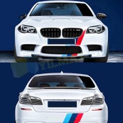 Bmw M Kaput Tampon Şerit Oto Sticker Yapıştırma Etiket Çıkartma