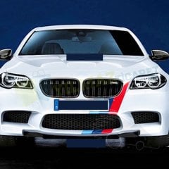 Bmw M Kaput Tampon Şerit Oto Sticker Yapıştırma Etiket Çıkartma