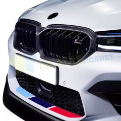 Bmw M Ön Arka Tampon 3 Renk Sticker Set Yapıştırma Etiket 6 Parça