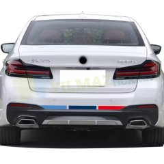 Bmw M Ön Arka Tampon 3 Renk Sticker Set Yapıştırma Etiket 6 Parça