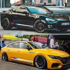 Bmw M Yan Şerit Oto Sticker Yapıştırma Etiket 3 Renk Çıkartma