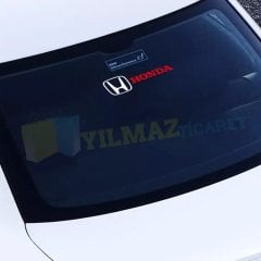 Honda Logo Arka Cam Kapı Altı Bagaj Oto Sticker Yapıştırma 2 Adet