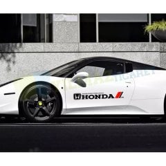 Honda Logo Yan Kapı Altı Oto Sticker Etiket Yapıştırma Büyük 2 Ad