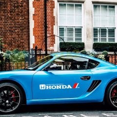 Honda Logo Yan Kapı Altı Oto Sticker Etiket Yapıştırma Büyük 2 Ad