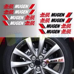 Honda Mugen Logo Kapı Kolu Jant Ayna Oto Sticker Yapıştırma 4 Ad