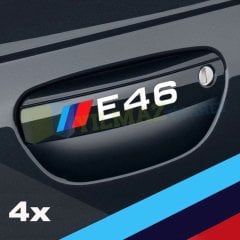 Bmw M Logo Kapı Kolu Oto Sticker E46 E90 E60 E39 E36 F30 F10 E70