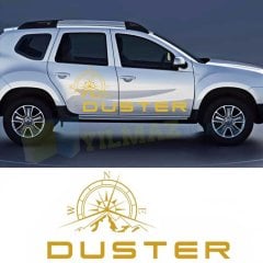 Dacia Duster Pusula Off Road 4x4 Oto Sticker Araba Yapıştırma 1Ad
