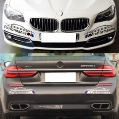 Bmw M Performance Dikiz Ayna Bagaj Oto Sticker Yapıştırma 2 Adet
