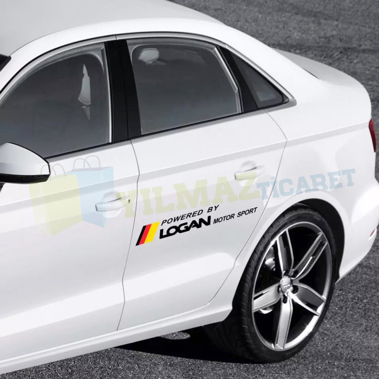 Dacia Logan Logo Arma Yan Kapı Altı Oto Sticker Yapıştırma 1 Çift