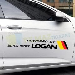 Dacia Logan Logo Arma Yan Kapı Altı Oto Sticker Yapıştırma 1 Çift