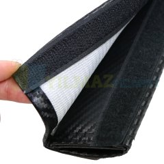 Audi S Line Logo Arma Emniyet Kemer Pedi Nakış Karbon 2 Adet