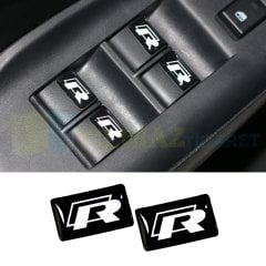 Volkswagen R Logo Golf Direksiyon Jant Damla Oto Sticker 2 Adet Yapıştırma Etiket
