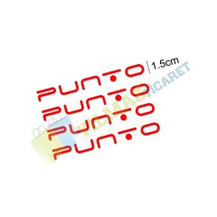 Fiat Punto Kapı Kolu Jant Sticker Arma Yapıştırma 10'lu Set