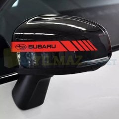 Subaru Logo Dikiz Yan Ayna Kapağı Oto Şerit Sticker Araba Etiket Araç Yapıştırma 3 Çift