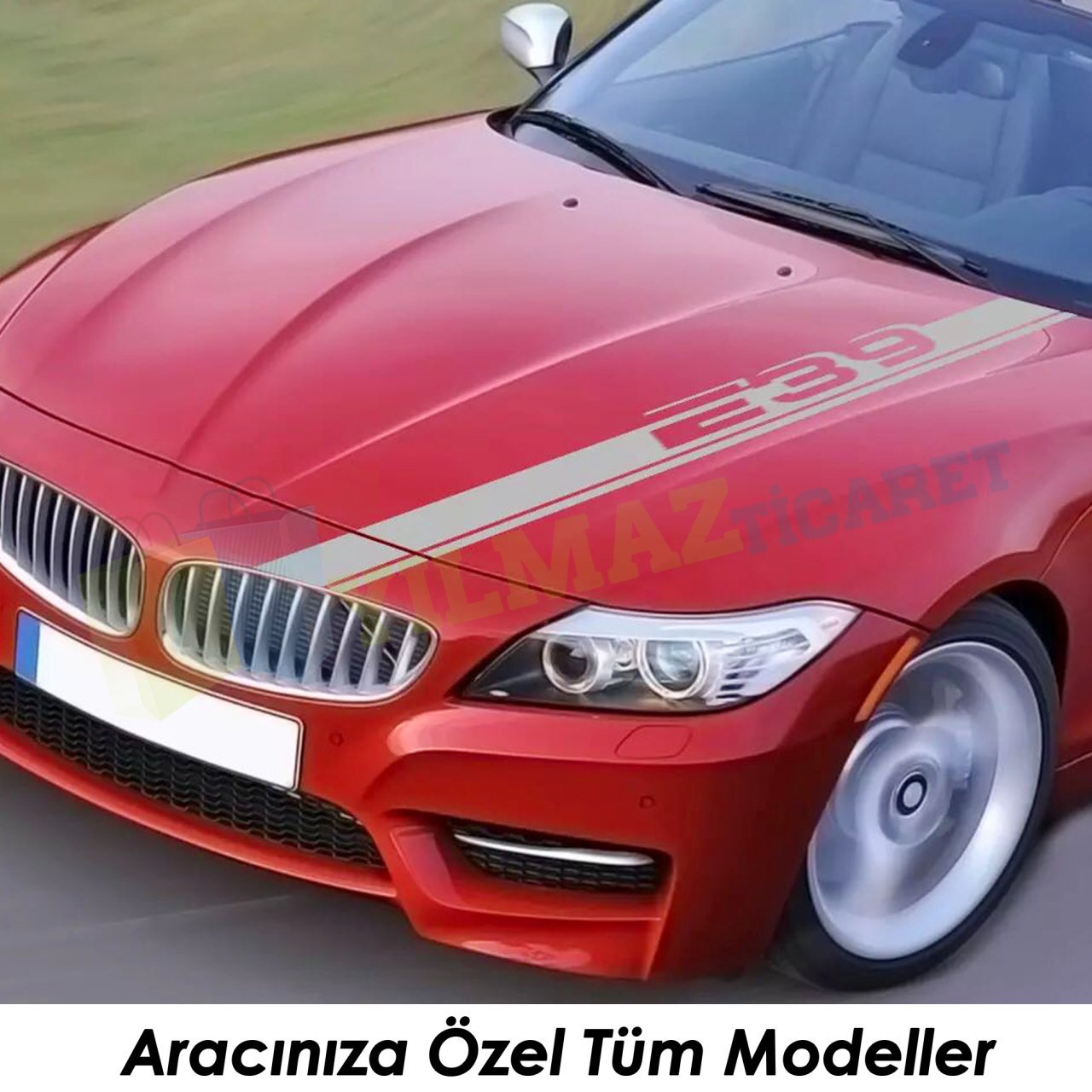 Bmw E Serisi Kaput Şerit Oto Sticker E46 E90 E60 E39 E36 E70 E53