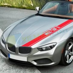 Bmw E Serisi Kaput Şerit Oto Sticker E46 E90 E60 E39 E36 E70 E53