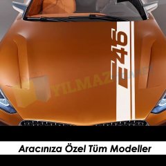 Bmw E Serisi Kaput Şerit Oto Sticker E46 E90 E60 E39 E36 E70 E53