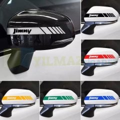 Suzuki Jimny Dikiz Yan Ayna Kapağı Oto Şerit Sticker Araba Etiket Araç Yapıştırma 3 Çift