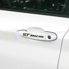 Ford St Racing Logo Kapı Kolu Jant Yan Ayna Oto Sticker 12 Adet