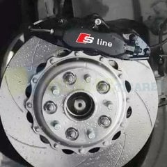 Audi S Line Logo Jant Kaliper Oto Sticker Yapıştırma Etiket 4 Adet