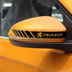 Peugeot Logo Dikiz Yan Ayna Kapağı Oto Şerit Sticker Araba Etiket Araç Yapıştırma 3 Çift