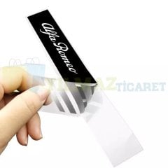 Alfa Romeo Logo Dikiz Yan Ayna Kapağı Oto Şerit Sticker Araba Etiket Araç Yapıştırma 3 Çift